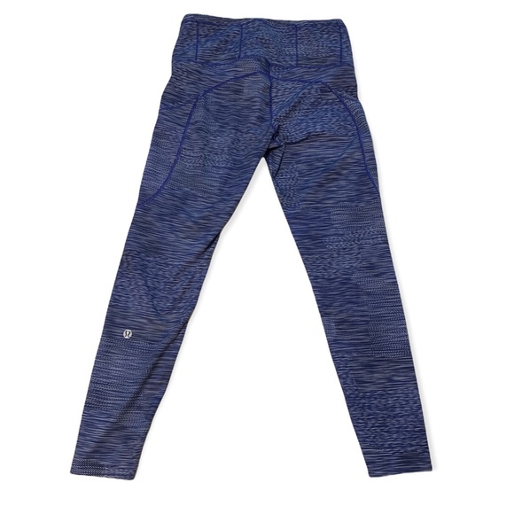Lululemon 2018 Fast & Free 7/8 Tight II *Nulux 25" SZ 10 Linear Flux Light - Picture 3 of 5